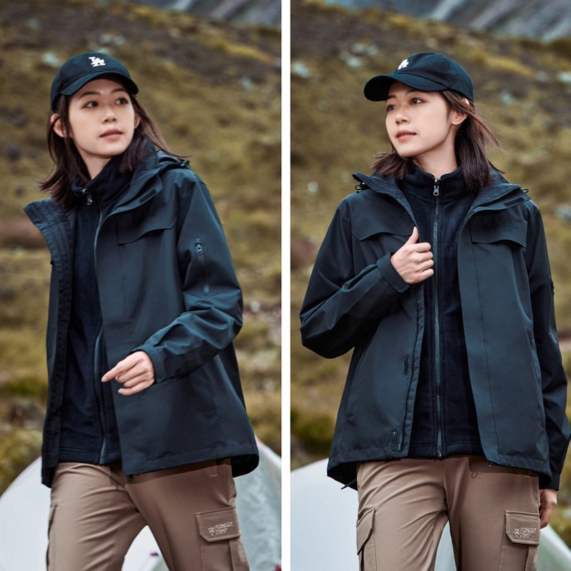 boy Boy Tuo Road Same Style Suzaku Red Jacket For Women Outdoor National Standard Waterproof Men's Three-in-One Windproof_voghion.com