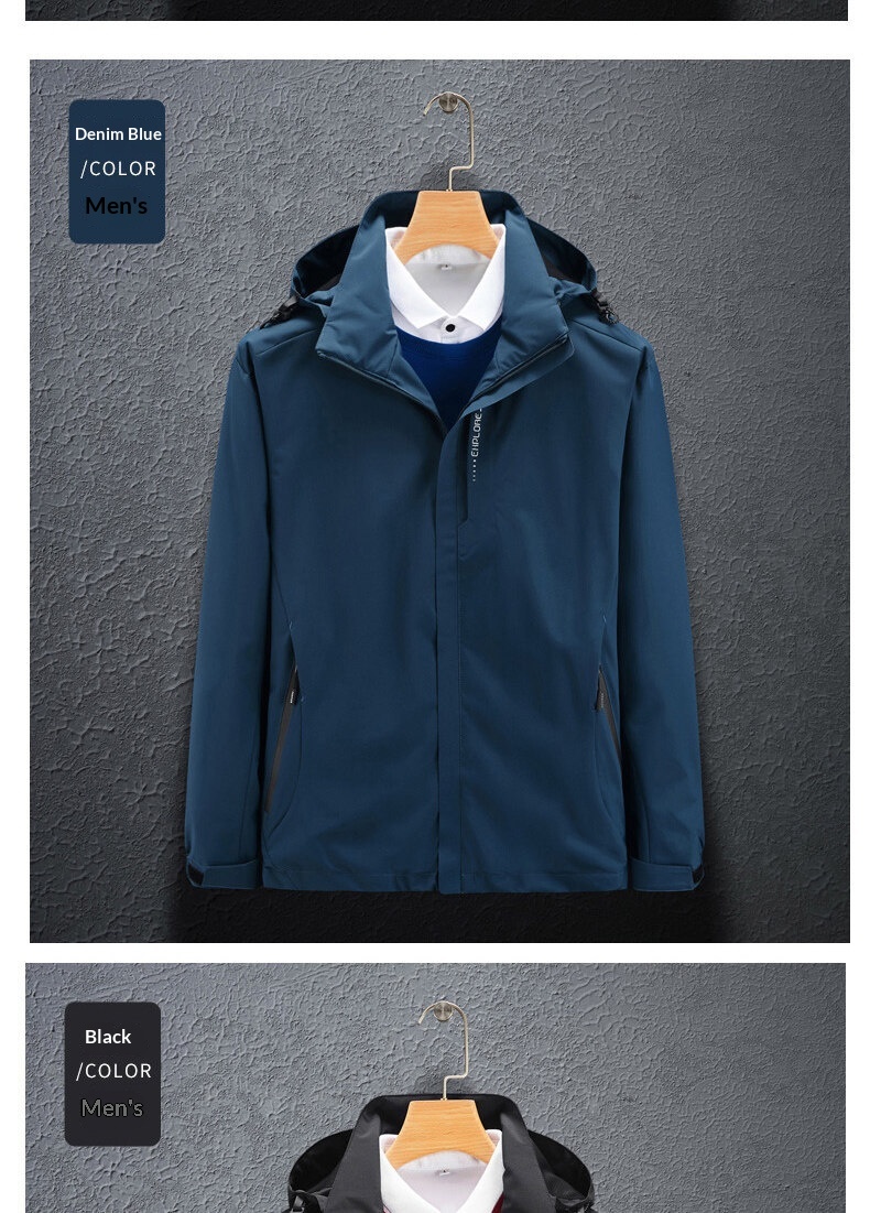 boy Boy Factory Direct Sale Spring Autumn New Outdoor Single Jacket For Women And Men, Couple's Windbreaker, Hooded Solid Color_voghion.com