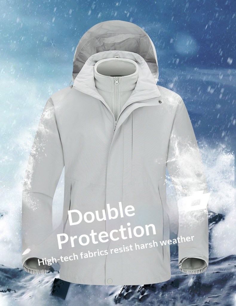 Boy Outdoor 3-in-1 Set für Damen und Herren, Tech Wasserdicht, Winddicht, Temperaturkonstant, Modisch, Verschleißfest,_voghion.com