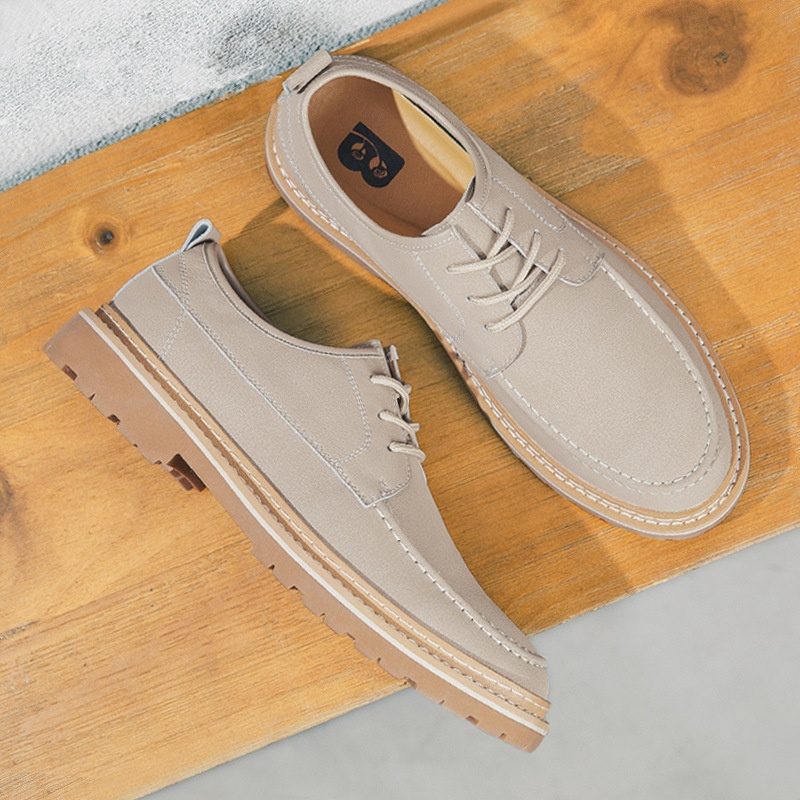 Voyage Wiosna Jesień Męskie Trendy Oryginalne Casualowe Oxfordy Praca Brytyjska Moda Skórzane Europejskie i Amerykańskie Buty Brogsy Dla Mężczyzn_voghion.com