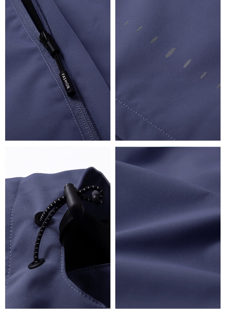 boy Boy Factory Direct Sale Spring Autumn New Outdoor Single Jacket For Women And Men, Couple's Windbreaker, Hooded Solid Color_voghion.com