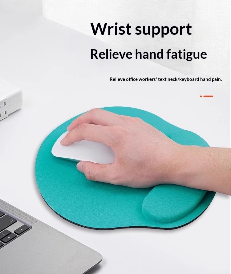 NeoGear NeoGear NeoGear Ice Silk Rest Mouse Pad For Men And Women, Solid Color Computer Laptop Pad, 3D Stereo Wear-resistant Silicone Wrist_voghion.com