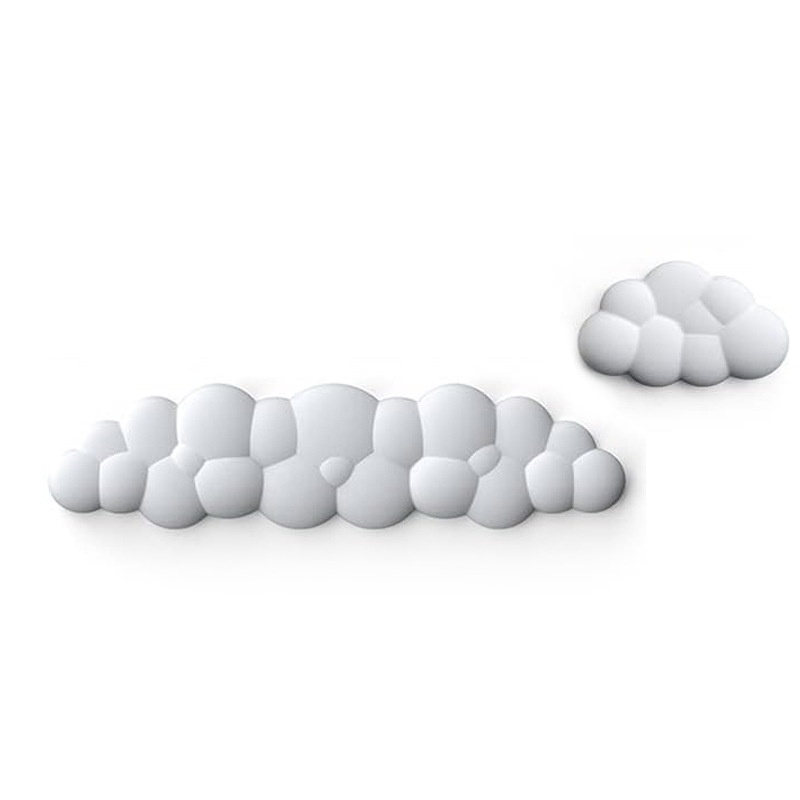 NeoGear NeoGear Repose-poignets/clavier en silicone à mémoire de forme, grand format, pour bureau ou bureau, antidérapant_voghion.com