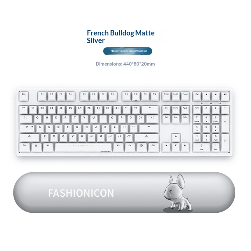 NeoGear NeoGear NeoGear Neue Maus-Tastatur-Handauflage, trendiges, niedliches, rutschfestes Handgelenkpolster, Französische Bulldogge 3D, Großhandel_voghion.com