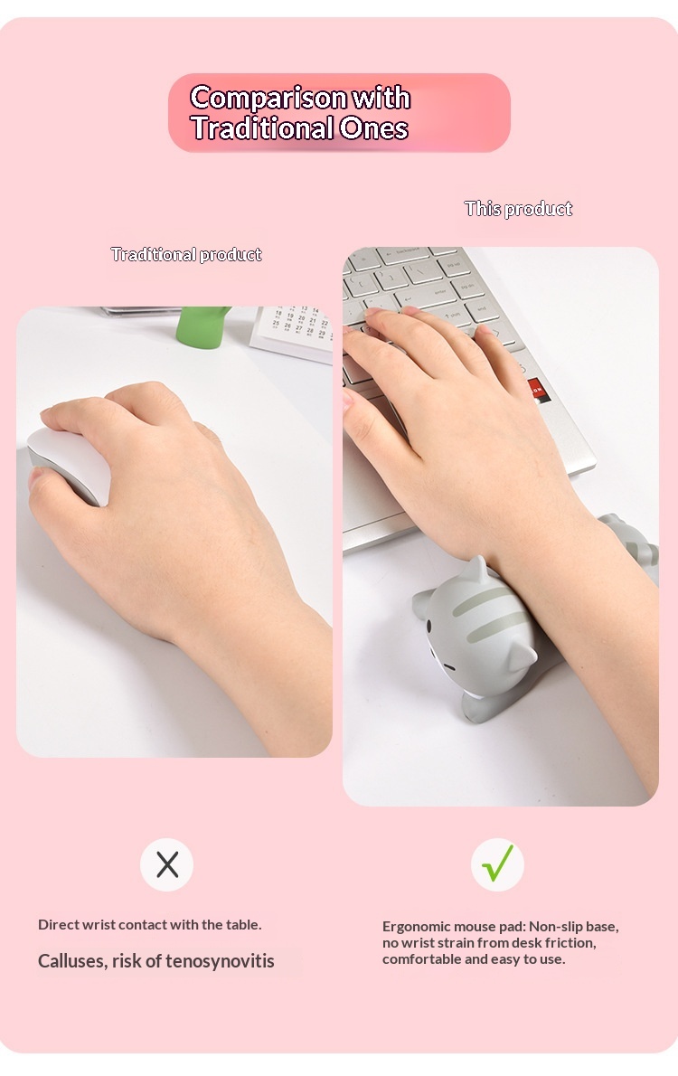 NeoGear NeoGear NeoGear Poggiapolsi per Mouse Antistress per Ragazze Simpatico Cartone Animato Supporto per Scrivania da Ufficio Supporto per Polso Cuscino per Mani_voghion.com