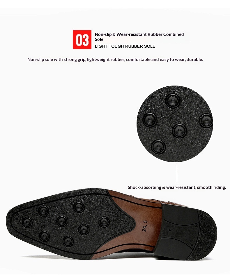 Voyage 2024 Nuovo stile, scarpe formali con aumento di altezza per uomo, in vera pelle, brogue, da ufficio, da uomo, da sposa_voghion.com