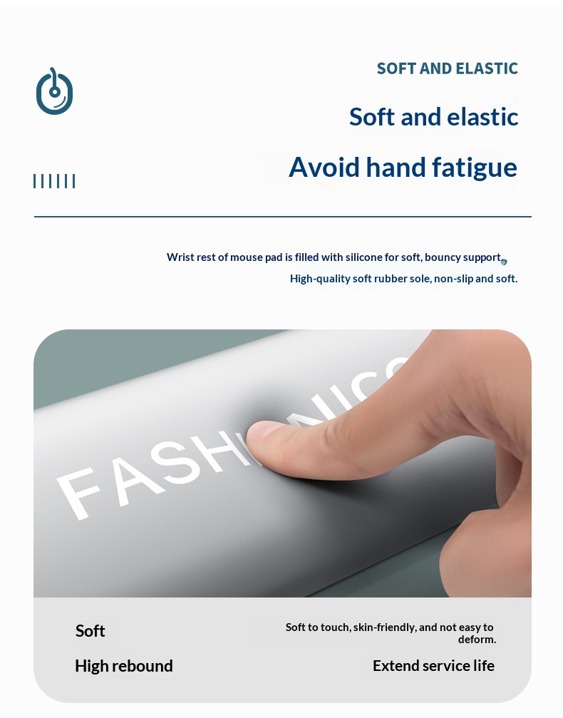 NeoGear NeoGear NeoGear Neue Maus-Tastatur-Handauflage, trendiges, niedliches, rutschfestes Handgelenkpolster, Französische Bulldogge 3D, Großhandel_voghion.com