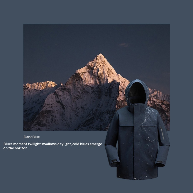 boy Boy Tuo Road Same Style Jacket Women Three-in-One Men Outdoor Windproof Waterproof Mountaineering Clothing Coat Enterprise_voghion.com