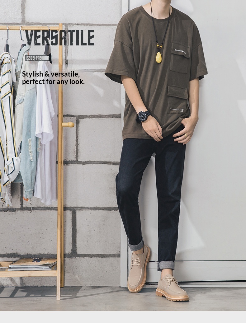 Voyage Wiosna Jesień Męskie Trendy Oryginalne Casualowe Oxfordy Praca Brytyjska Moda Skórzane Europejskie i Amerykańskie Buty Brogsy Dla Mężczyzn_voghion.com