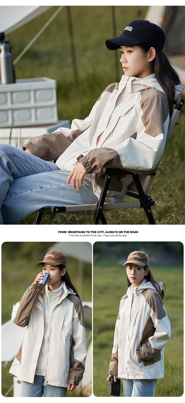 boy Boy Women's 3-in-1 Detachable Two-Piece Jacket Men's Outdoor Hiking Windproof Waterproof Coat For Snow Sports_voghion.com