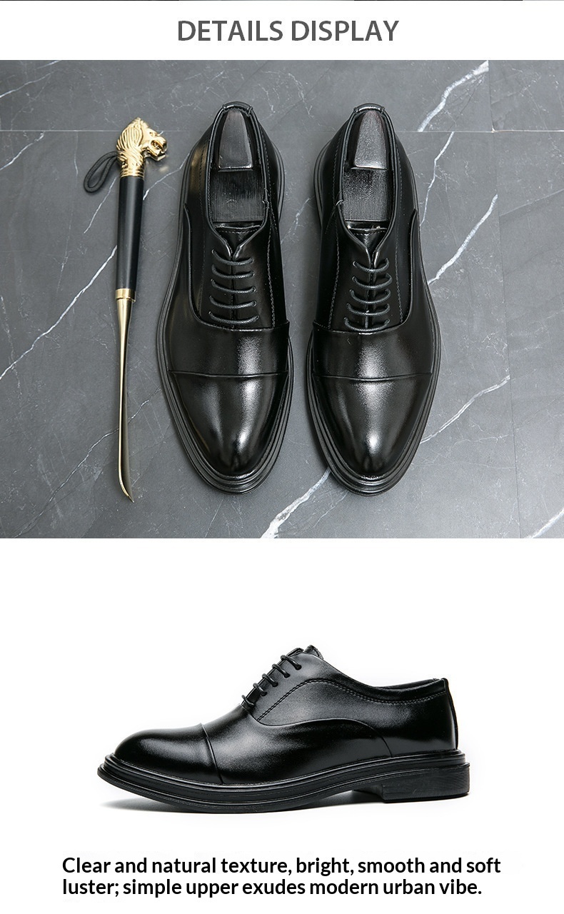 Scarpe Derby da uomo in pelle Voyage Cross-Border, taglie forti, formali, alla moda, patchwork, basse, stringate, a punta, casual da lavoro_voghion.com