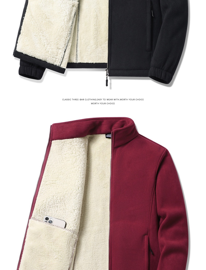 boy Boy Autumn Winter Lamb Wool Men's Jacket Fleece Lined Oversized Loose Warm Coat For Men Plus Size_voghion.com