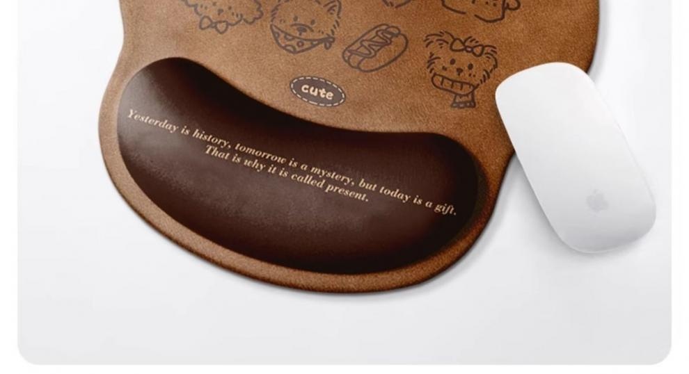 NeoGear NeoGear NeoGear Cartoon Cute Dog Rest Mouse For Girls Wrist Support Integrated Computer Keyboard Pad Office Desk Mat_voghion.com