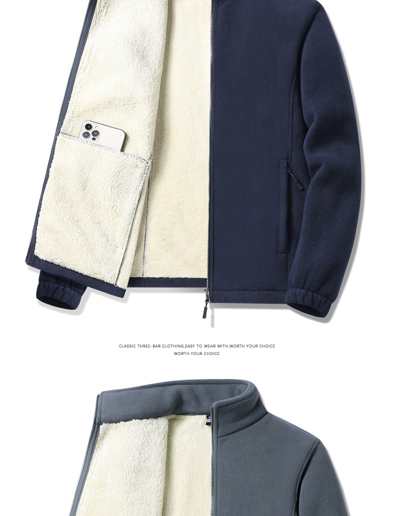 boy Boy Autumn Winter Lamb Wool Men's Jacket Fleece Lined Oversized Loose Warm Coat For Men Plus Size_voghion.com