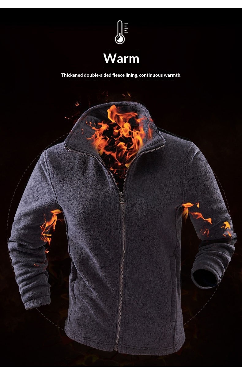 boy Boy Unisex Fleece-Lined Thickened Two-Piece Set Three-in-One Waterproof Breathable Mountaineer Ski Jacket With_voghion.com