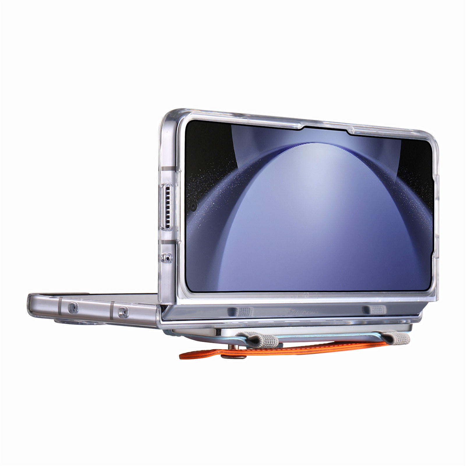 Custodia protettiva con cinturino da polso e porta carte compatibile con Samsung Galaxy Z 6 di TechGlobe Creative_voghion.com