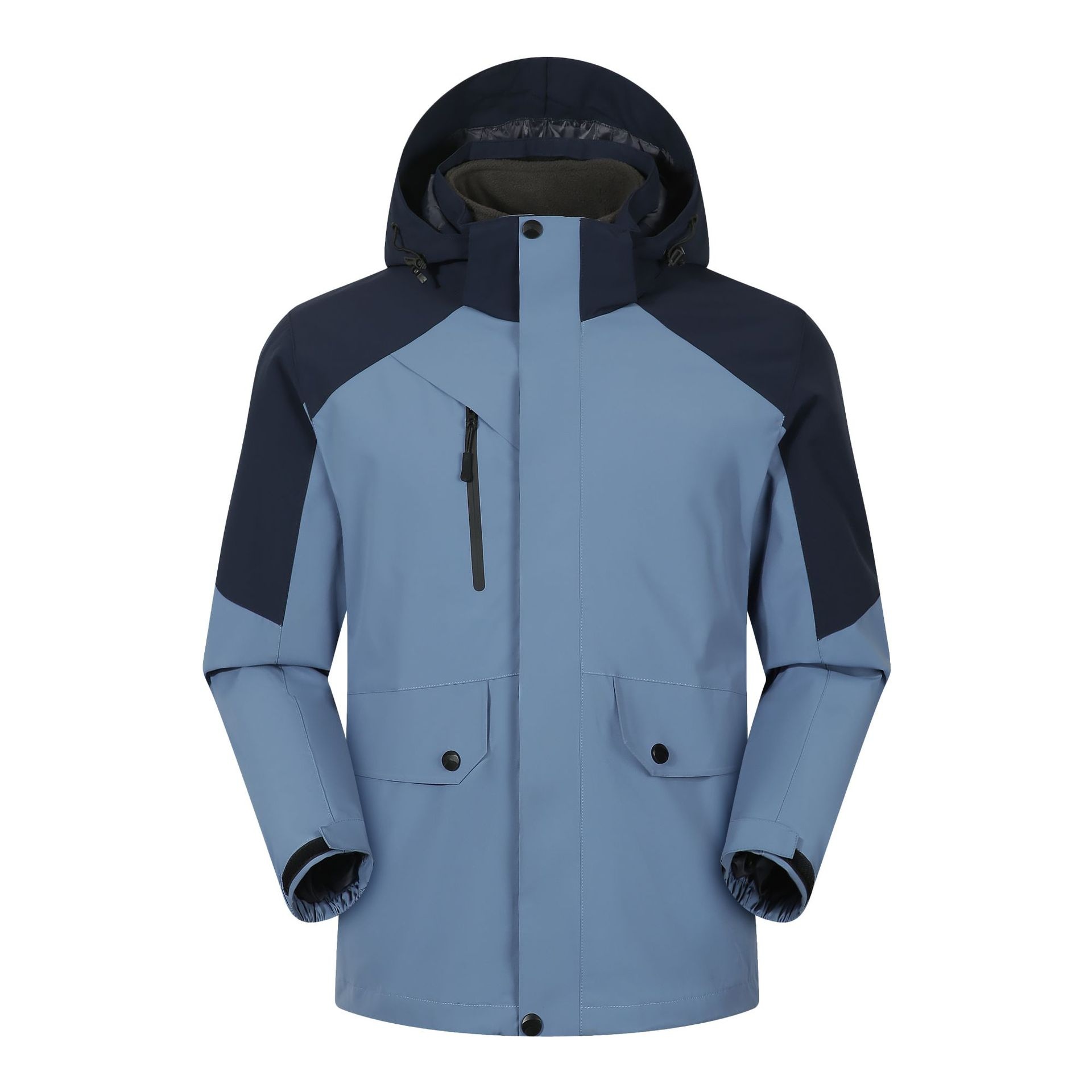 Giacca a vento da uomo, impermeabile e antivento, 3 in 1, staccabile, autunno inverno, nuovo set da due pezzi per esterni, da donna_voghion.com