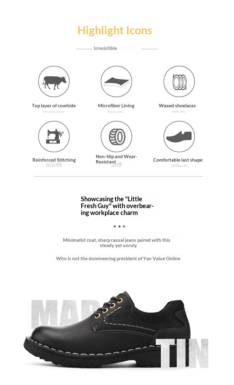 Voyage Cross-Border Genuine Big Stitching Leather Wide Round Toe Retro Color-Washed Work Martin Breathable Casual Men's Shoes_voghion.com