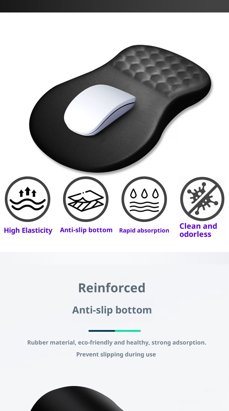 NeoGear NeoGear NeoGear NeoGear Cross-Border Bestseller Handgelenkstütze Silikon Gaming Büro Handkissen Mesh Massage Stressabbau Mauspad_voghion.com