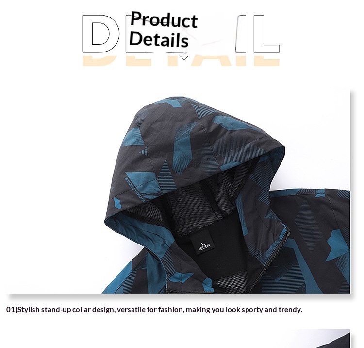 boy Boy Cross-Border Men's Spring And Autumn Hiking Thin Casual Quick-Dry Windbreaker Outdoor Sports Hooded Jacket_voghion.com