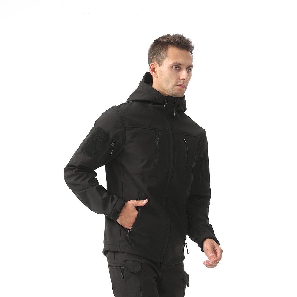 ESDY Softshell-Outdoorjacke für Jungen, Tarnmuster, Thermojacke für Herren, winddicht, ideal zum Radfahren und Wandern._voghion.com