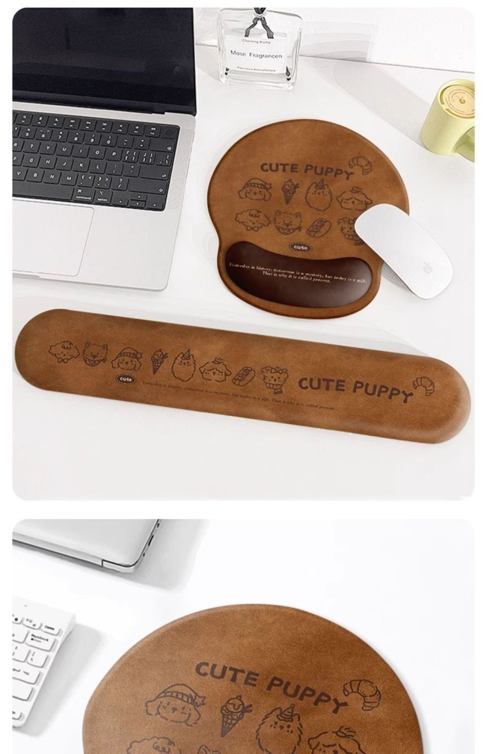 NeoGear NeoGear NeoGear Cartoon Cute Dog Rest Mouse For Girls Wrist Support Integrated Computer Keyboard Pad Office Desk Mat_voghion.com