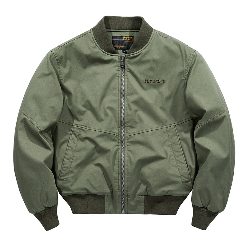 boy Boy 100% Cotton Bomber Men Spring Autumn Loose Fit Plus Size Men's Baseball Jacket Casual Versatile_voghion.com