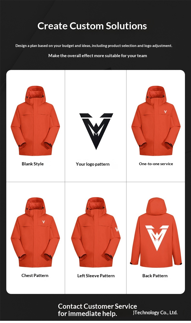 boy Boy Tuo Road Same Style Jacket Women Three-in-One Men Outdoor Windproof Waterproof Mountaineering Clothing Coat Enterprise_voghion.com