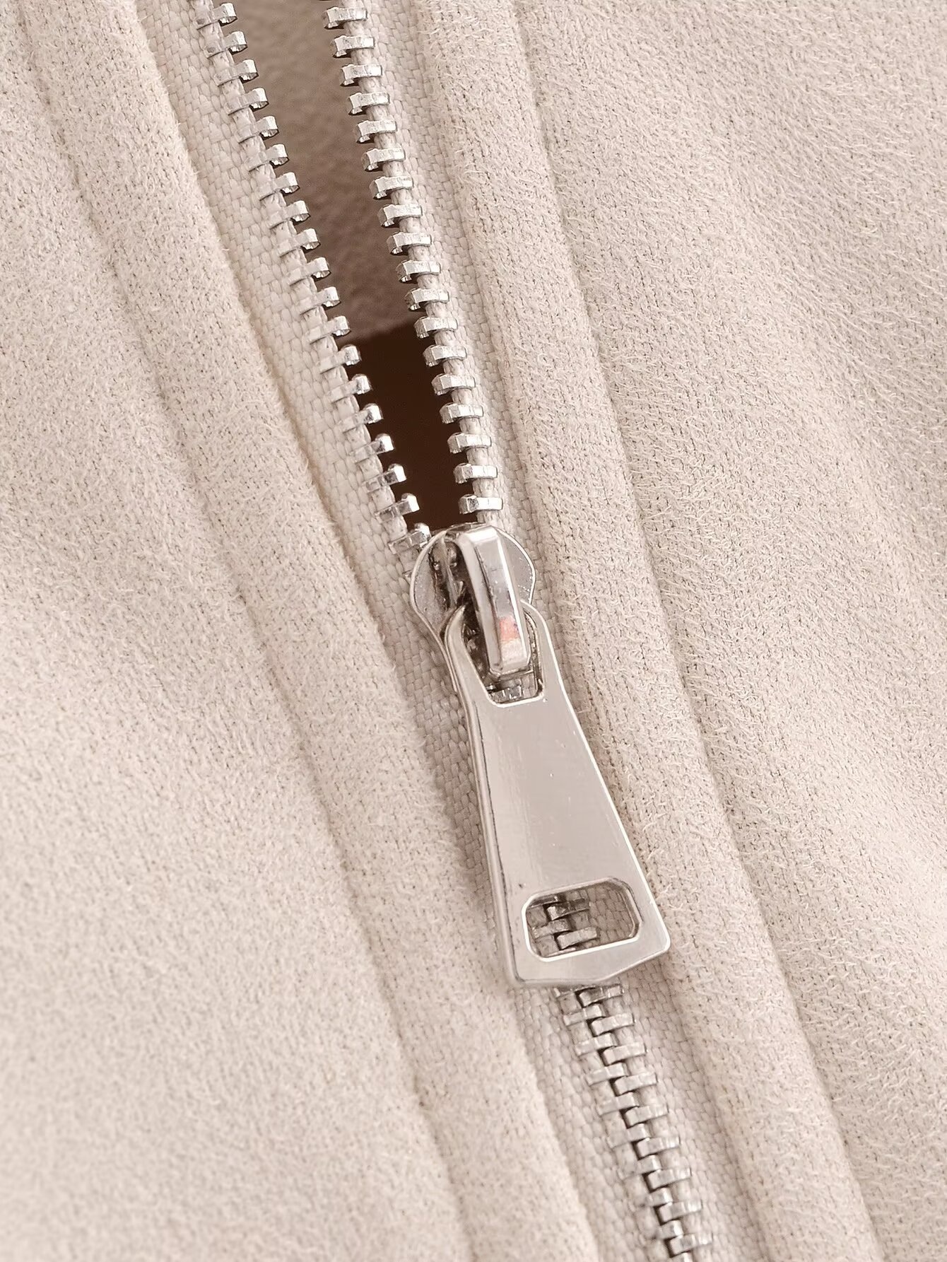 ChicShe 2024 European And American Style Suede Textured Women's Bomber Jacket New Autumn Casual Street Fashion_voghion.com