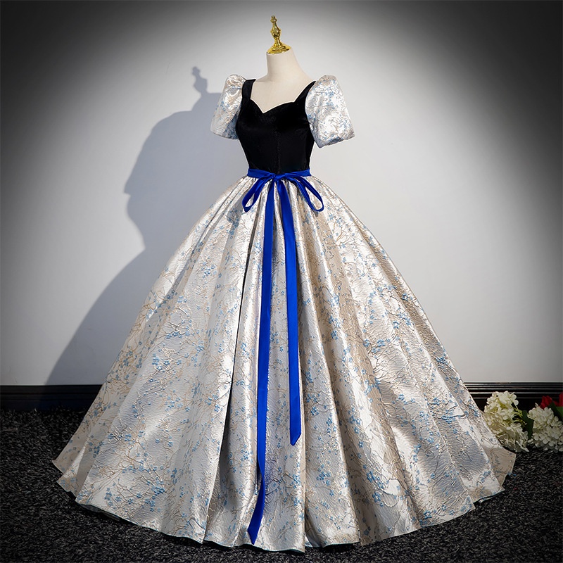 ChicShe Evening Elegant Performance Costume Student Vocal Exam High-end Stage Bel Canto Solo Puffy Dress Banquet Host_voghion.com