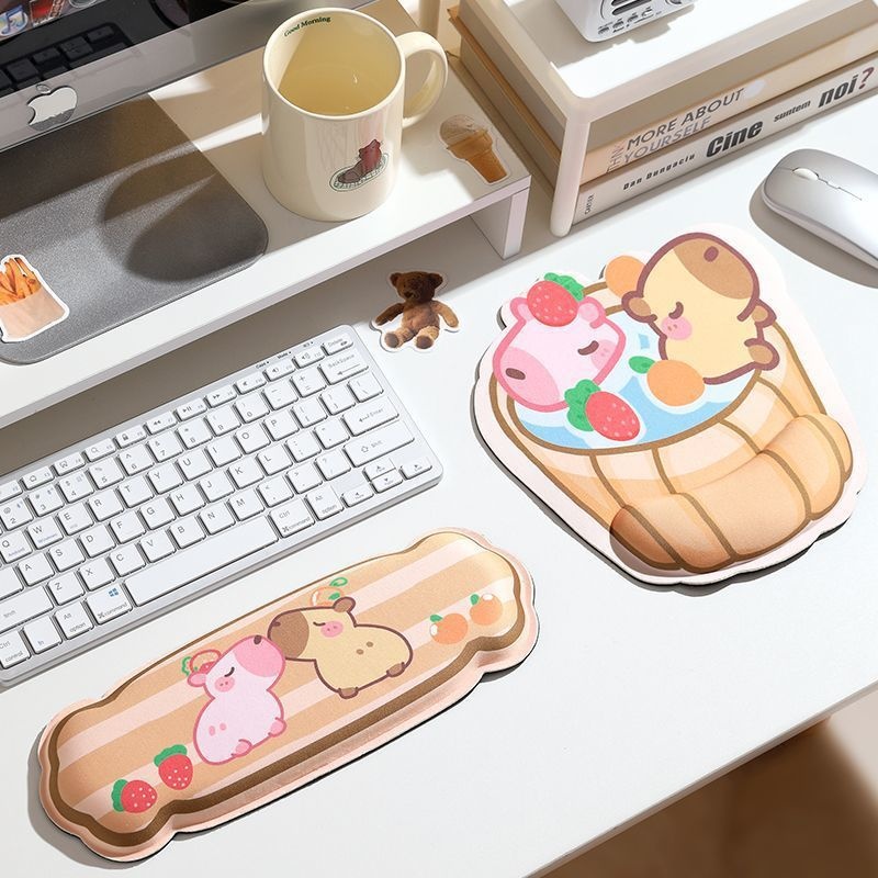 NeoGear NeoGear NeoGear Tapis de souris/repos créatif style hippopotame mignon et dessin animé pour le bureau_voghion.com