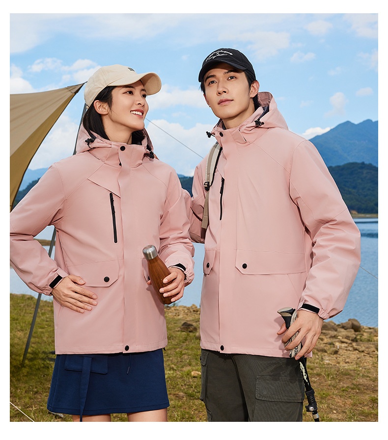 Giacca a vento da uomo, impermeabile e antivento, 3 in 1, staccabile, autunno inverno, nuovo set da due pezzi per esterni, da donna_voghion.com