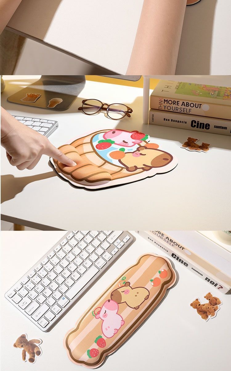 NeoGear NeoGear NeoGear Tapis de souris/repos créatif style hippopotame mignon et dessin animé pour le bureau_voghion.com