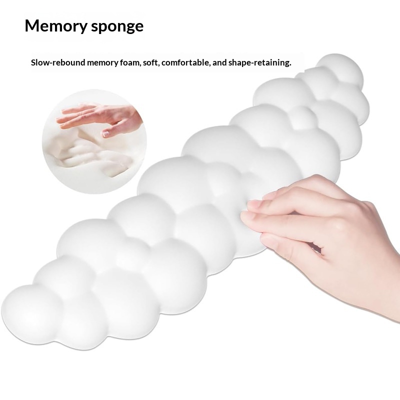 NeoGear NeoGear Repose-poignets/clavier en silicone à mémoire de forme, grand format, pour bureau ou bureau, antidérapant_voghion.com