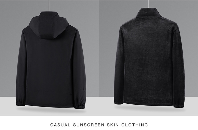 boy Boy Women's Trendy Brand Three-in-One Detachable Two-Piece With Fleece Lining, Thickened Men's Mink Velvet Windproof_voghion.com