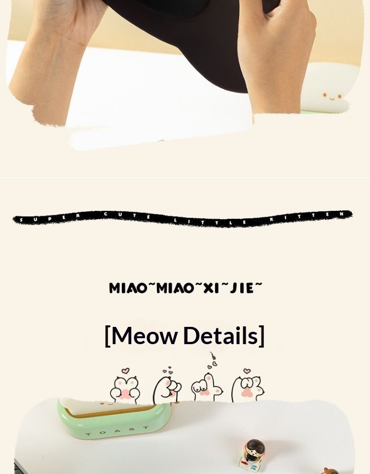 NeoGear NeoGear NeoGear Carino, resistente allo sporco, supporto per il polso, tappetino per mouse 3D, semplice e portatile, piccolo gatto arancione, scrivania da ufficio, fascia alta_voghion.com