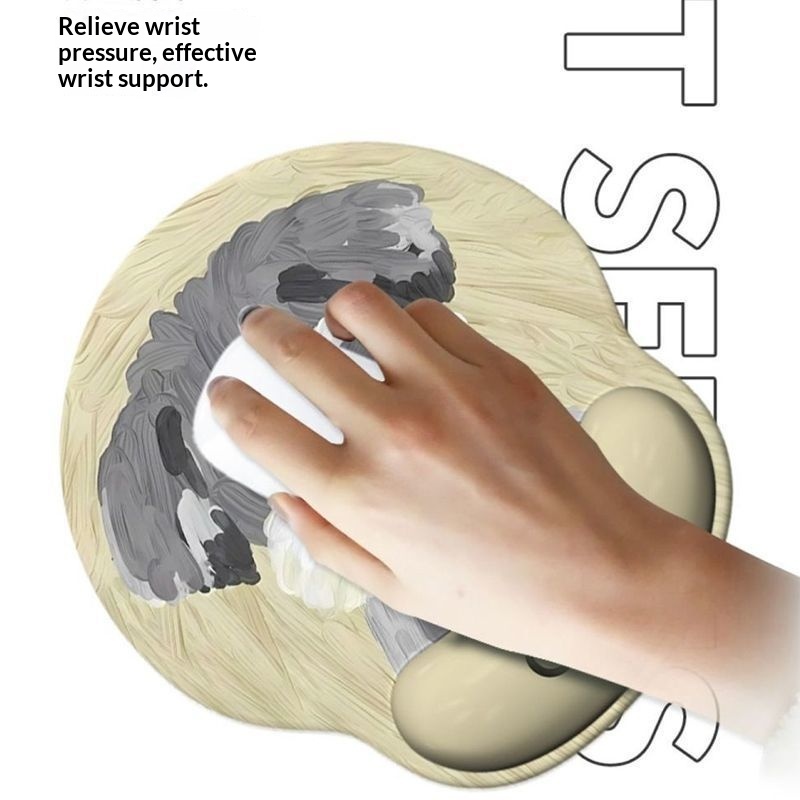 NeoGear NeoGear NeoGear NeoGear Tapis de souris repose-poignet en forme de chiot mignon pour femmes, antidérapant, pour ordinateur portable de bureau, design élégant, ultra doux_voghion.com