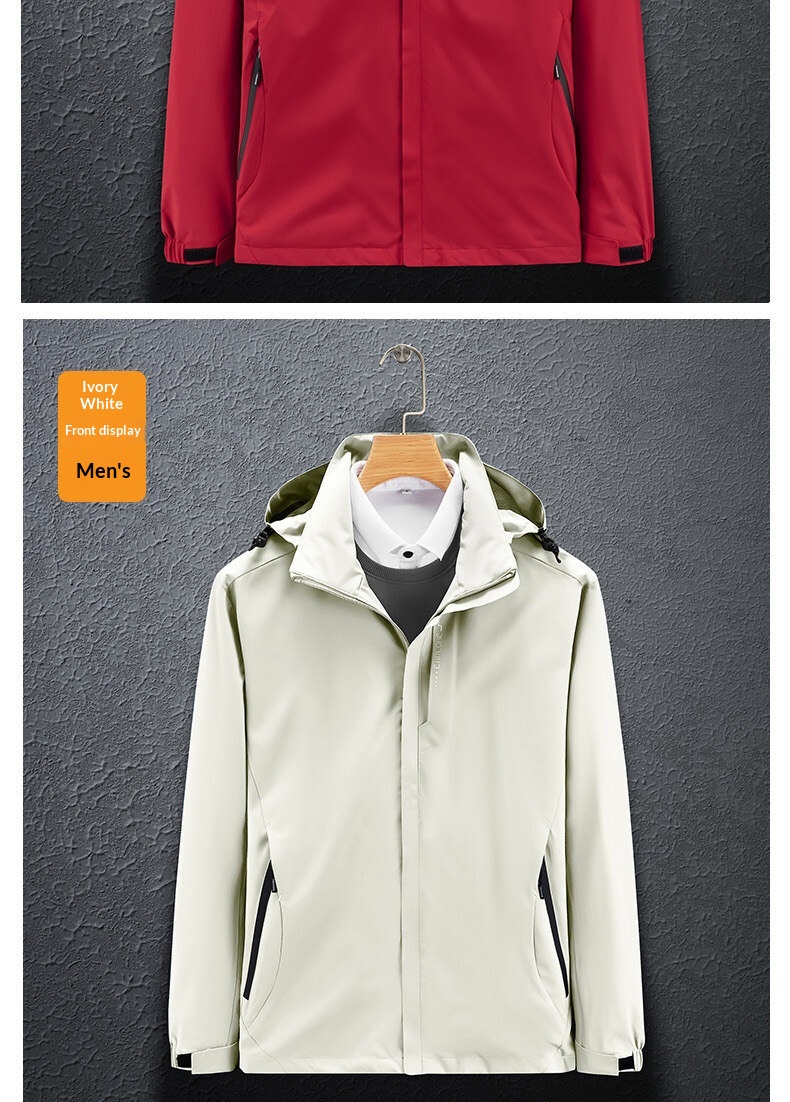 boy Boy Factory Direct Sale Spring Autumn New Outdoor Single Jacket For Women And Men, Couple's Windbreaker, Hooded Solid Color_voghion.com