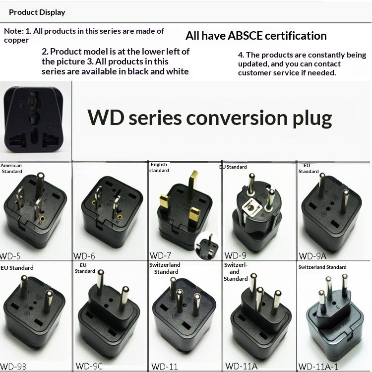 NeoGear NeoGear NeoGear Direktverkauf ab Werk Britischer auf europäischer Standardadapter EU-Stecker 9625 Weiß Vollkupfer_voghion.com