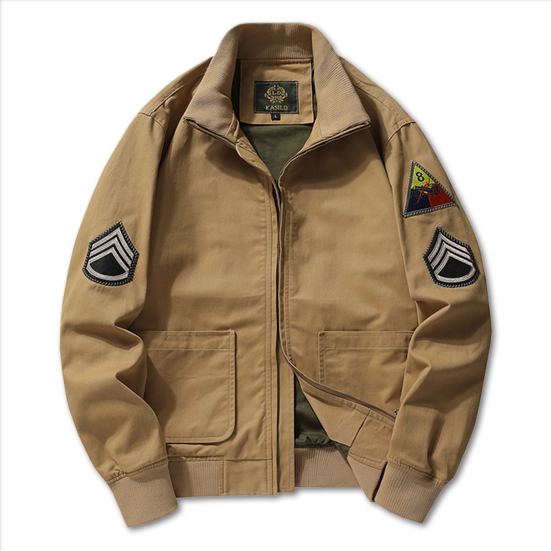boy Boy Furious Tank Men's Autumn M1942 Retro Workwear MA1 Air Force Pilot Military Baseball Jacket_voghion.com
