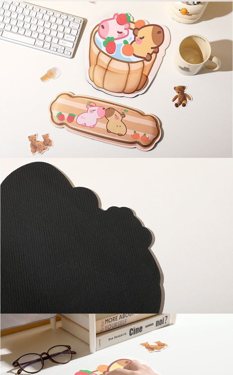 NeoGear NeoGear NeoGear Tapis de souris/repos créatif style hippopotame mignon et dessin animé pour le bureau_voghion.com