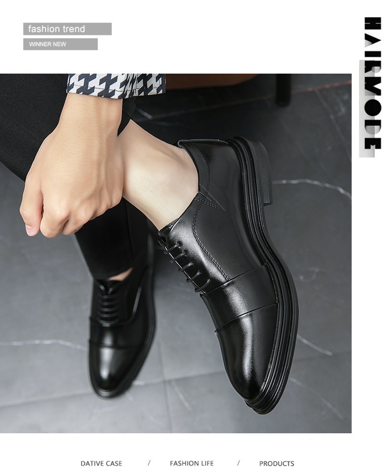 Scarpe Derby da uomo in pelle Voyage Cross-Border, taglie forti, formali, alla moda, patchwork, basse, stringate, a punta, casual da lavoro_voghion.com