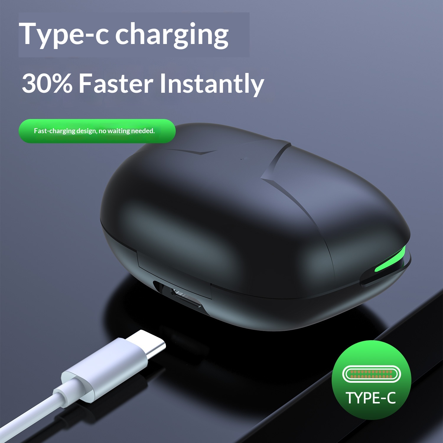 NeoGear NeoGear Cross-border New F9-U26 Wireless LED Smart Display digitale a tre schermi Auricolari Bluetooth touch ad alta qualità del suono_voghion.com