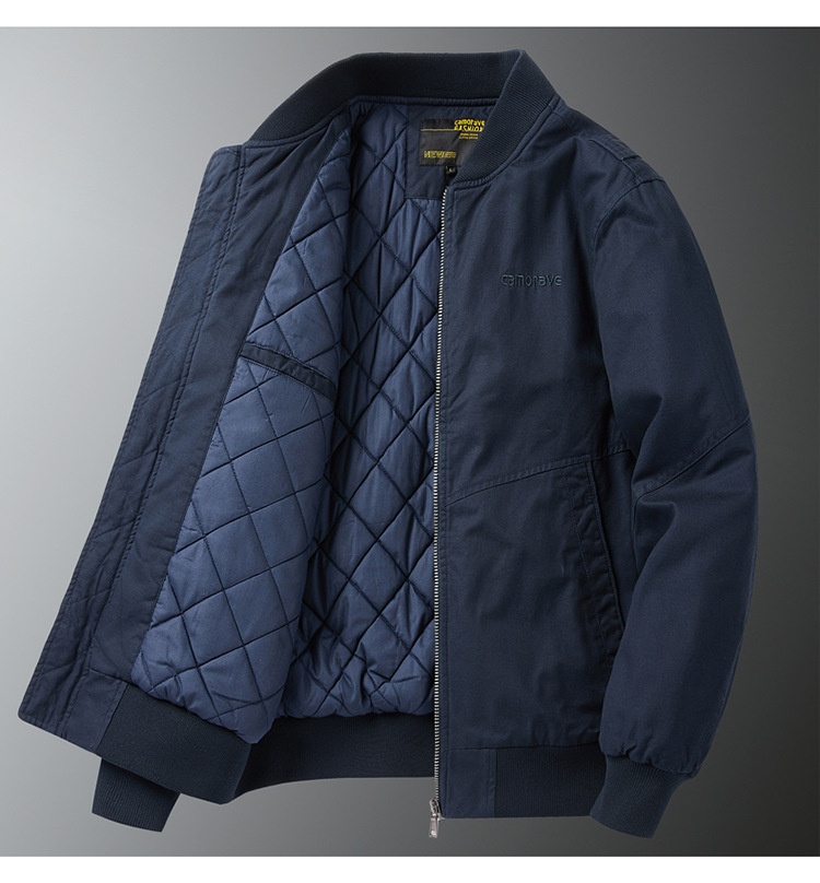 boy Boy 100% Cotton Bomber Men Spring Autumn Loose Fit Plus Size Men's Baseball Jacket Casual Versatile_voghion.com