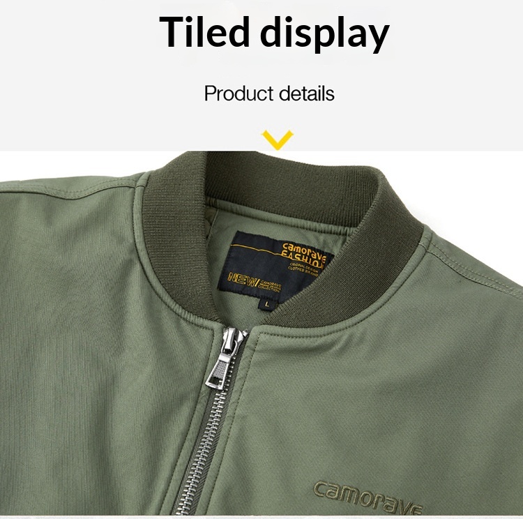 boy Boy 100% Cotton Bomber Men Spring Autumn Loose Fit Plus Size Men's Baseball Jacket Casual Versatile_voghion.com