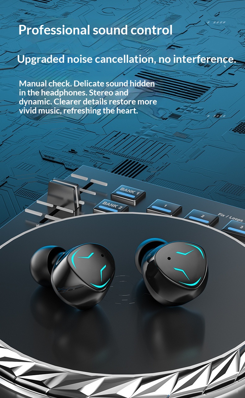 NeoGear NeoGear Vente en gros transfrontalière GQ-11 Modèle privé Mécanique Sans fil Intelligent Écran numérique Couleur Écouteurs intra-auriculaires TWS_voghion.com