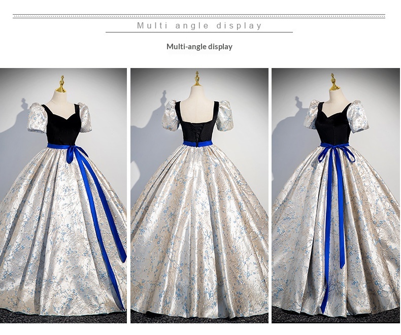 ChicShe Evening Elegant Performance Costume Student Vocal Exam High-end Stage Bel Canto Solo Puffy Dress Banquet Host_voghion.com