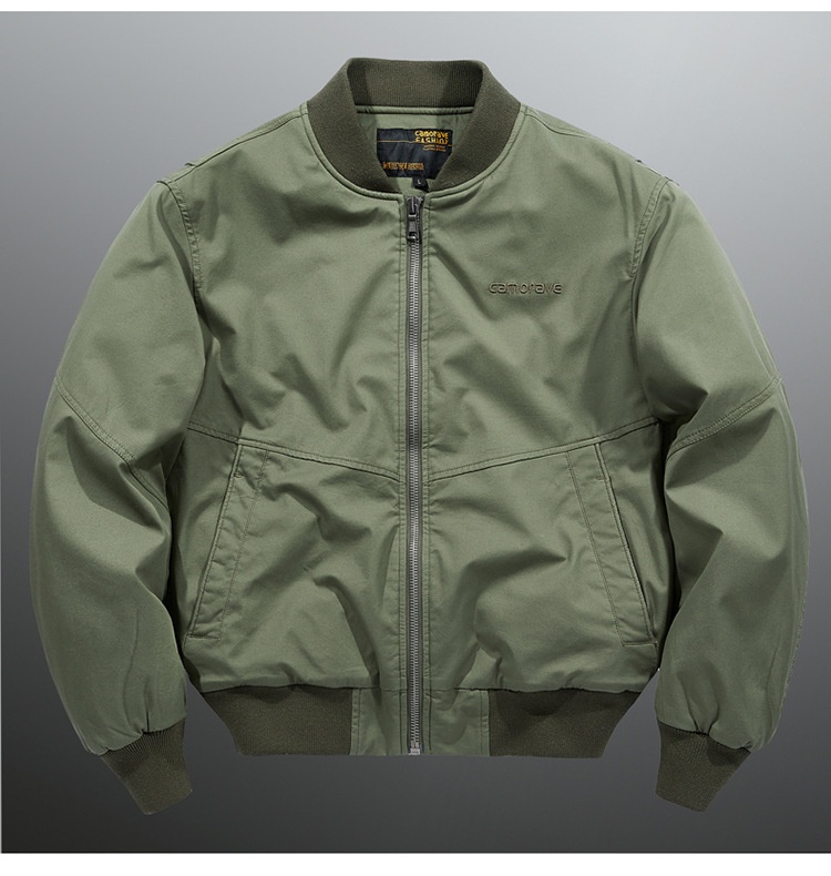 boy Boy 100% Cotton Bomber Men Spring Autumn Loose Fit Plus Size Men's Baseball Jacket Casual Versatile_voghion.com