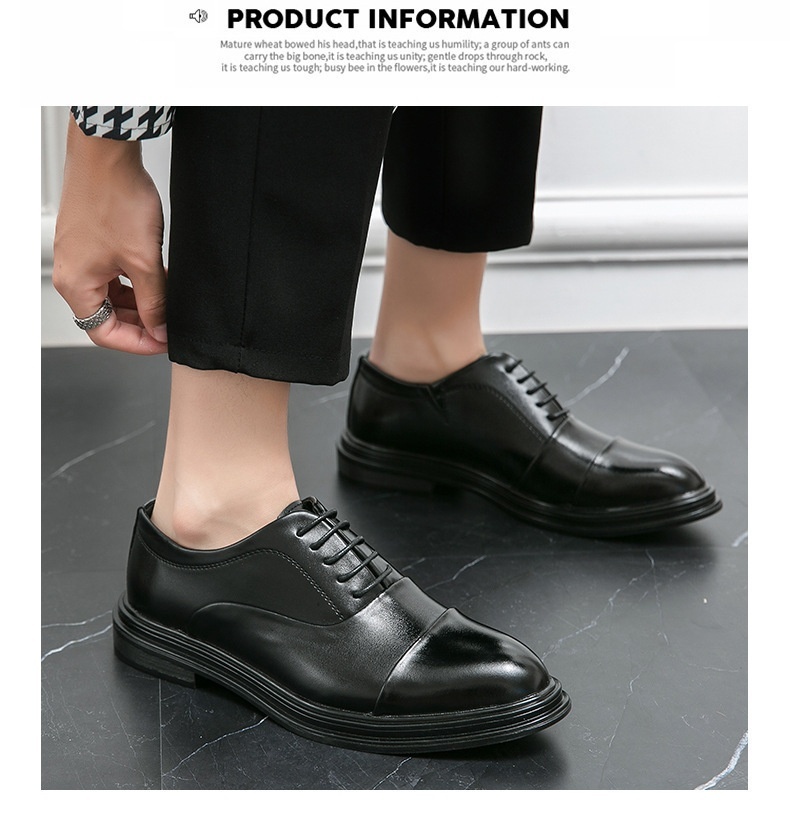 Scarpe Derby da uomo in pelle Voyage Cross-Border, taglie forti, formali, alla moda, patchwork, basse, stringate, a punta, casual da lavoro_voghion.com