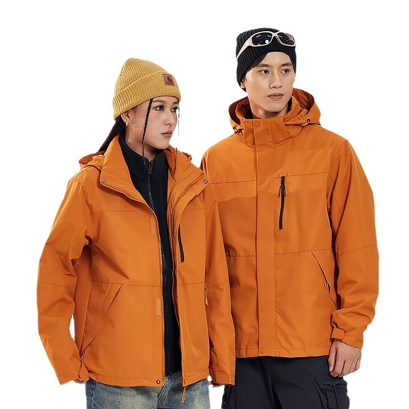 Boy Mouxihe Drei-in-Eins-Jacke im gleichen Stil für Damen und Herren, Outdoor-Camping, winddicht, wasserdicht, Arbeitskleidung, individuell anpassbar_voghion.com